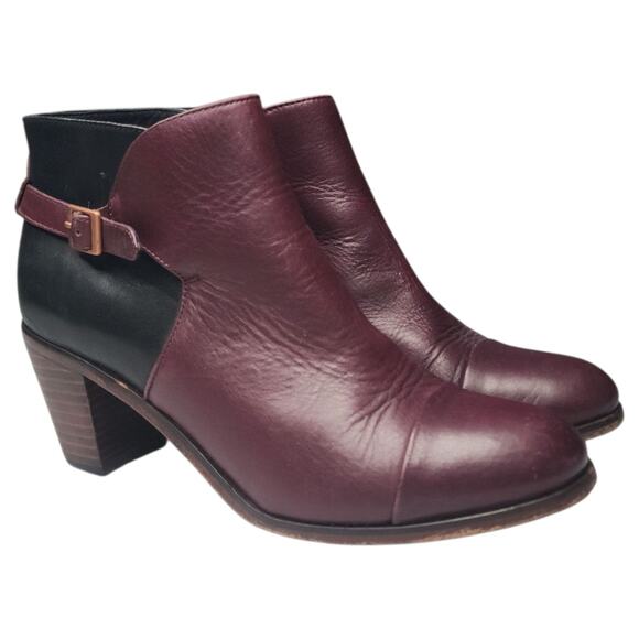 Wolverine Womens 1000 Mile Samantha Pleet Boots Size 8.5 Buckle Leather Burgundy - Picture 1 of 8
